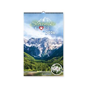 Stenski koledar, Slovenske gore, 2026, 201214, 33 x 54