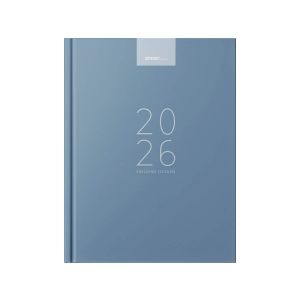 Poslovnik, tedenski z datumi, 20 x 26,9 cm, črte, 192 strani, 80g beli papir, petrol moder, 2026
