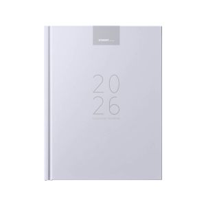 Poslovnik, tedenski z datumi, 20 x 26,9 cm, črte, 192 strani, 80g beli papir, vijola, 2026