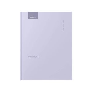 Poslovnik, 20 x 26,9 cm, črte, 192 strani, 80g beli papir, vijola, 2026