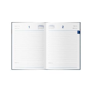 Dnevnik, z datumi, 17,2 x 24,3 cm, črte, 192 strani, 80g beli papir, bež, 2026