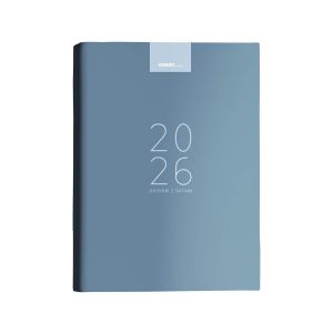 Dnevnik, z datumi, 17,2 x 24,3 cm, črte, 192 strani, 80g beli papir, petrol moder, 2026