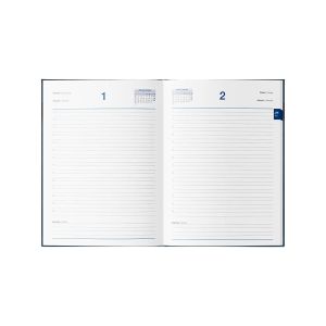 Dnevnik, z datumi, 17,2 x 24,3 cm, črte, 192 strani, 80g beli papir, roza, 2026
