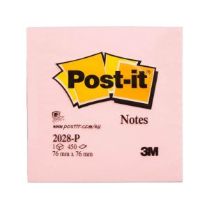 Samolepilni lističi v kocki, 3M, 2028P, 76x76mm, roza, 450 listov