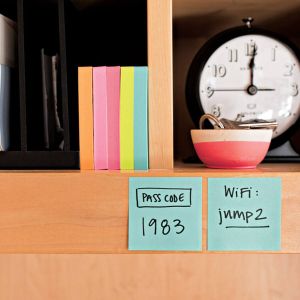 Samolepilni lističi v kocki, 3M, 2028B, 76x76mm, modra, 450 listov