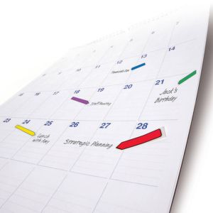 Označevalci, 3M Post-it, 683-4AR, 12x43mm, v obliki puščice, 24 lističev v 4 različnih barvah