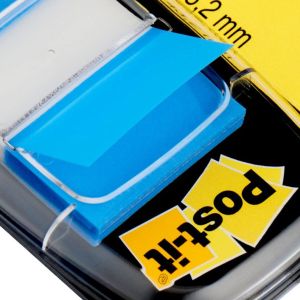 Označevalci, 3M Post-it, 680, 25x43mm, modri, 50 označevalcev