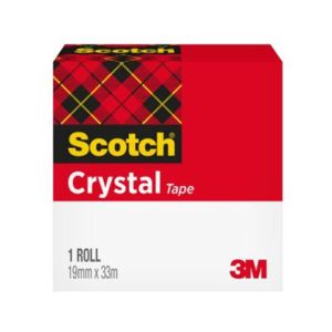 Lepilni trak, 3M Scotch 600 Crystal,19mm x 33m