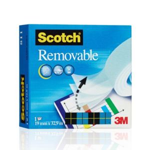 Lepilni trak, 3M Scotch magic 811, 19mmx33m, neviden, odstranljiv