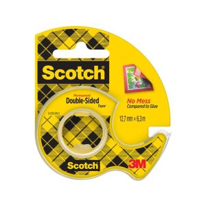 Obojestranski lepilni trak na podajalcu, 3M Scotch 136D, 12mm x 6m