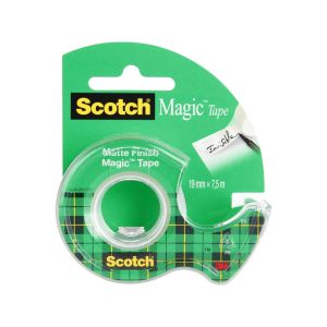 Lepilni trak na podajalcu, 3M Scotch magic, 19mm x 7,5m, neviden