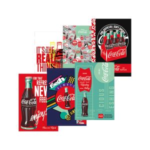 Zvezek, Lipa Mill, A4, 52-listni, črtani 9 mm, različni motivi Coca-Cola