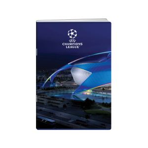 Zvezek, A4, 54-listni, črtni 9 mm, različni motivi UEFA Champions League