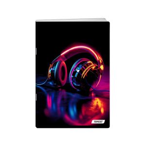 Zvezek, Target, A4, 52-listni, karo 5 mm, različni motivi Neon Vibes