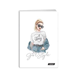 Zvezek, Target, A4, 52-listni, karo 5 mm, različni motivi Girl Power
