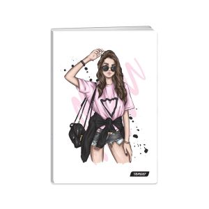 Zvezek, Target, A4, 52-listni, karo 5 mm, različni motivi Girl Power