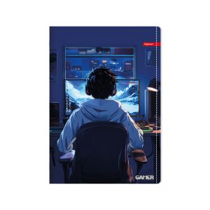 Zvezek A4 52 listni karo 5mm Gamer, sortirani motivi