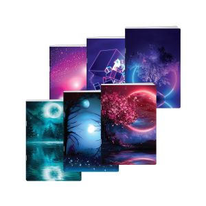 Zvezek A4, 52 listni, črtan 9mm, Neon, New Design