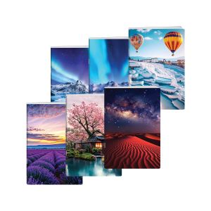 Zvezek A4, 52 listni, visoki karo, Landscape, New Design