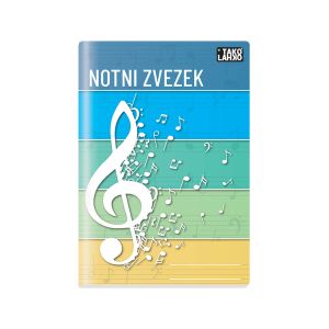 Zvezek, TakoLahko notni, A4, 16-listni, notno črtovje