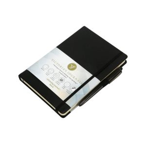 Blok, Victoria s Journals, Smyth Bullet Journal, trde platnice, 14 x 20 cm, črn