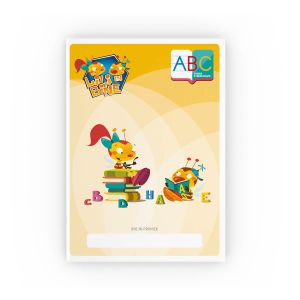 Šolski zvezek, Lili in Bine, A4, črtani, ABC z velikimi tiskanimi črkami