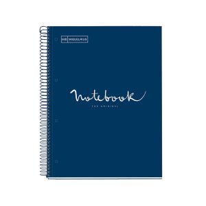 Špiralni zvezek, MiquelRius, A4, 80-listni, karo, Emotions, ECO, sivka