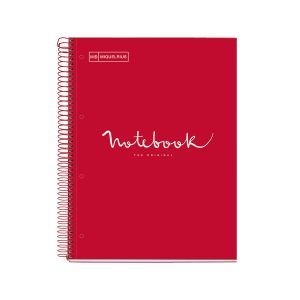 Špiralni zvezek, MiquelRius, A4, 80-listni, karo, Emotions, ECO, sivka