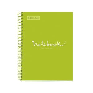 Špiralni zvezek, MiquelRius, A4, 80-listni, karo, Emotions, ECO, sivka