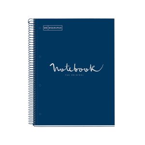 Špiralni zvezek, MiquelRius, A4, 80-listni, karo, Emotions, ECO, sivka