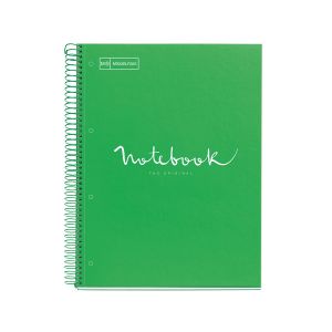 Špiralni zvezek, MiquelRius, A4, 80-listni, karo, Emotions, ECO, sivka