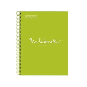 Špiralni zvezek, MiquelRius, A4, 80-listni, karo, Emotions, ECO, sivka