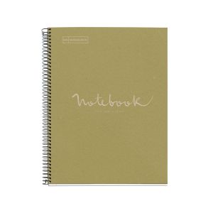 Špiralni zvezek, MiquelRius, A4, 80-listni, karo, Emotions, ECO, sivka