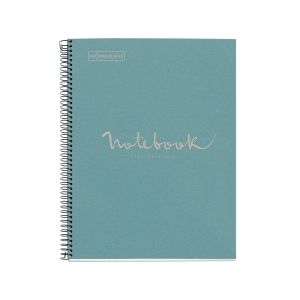 Špiralni zvezek, MiquelRius, A4, 80-listni, karo, Emotions, ECO, sivka