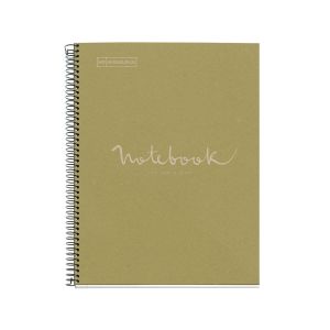 Špiralni zvezek, MiquelRius, A4, 80-listni, karo, Emotions, ECO, zelen