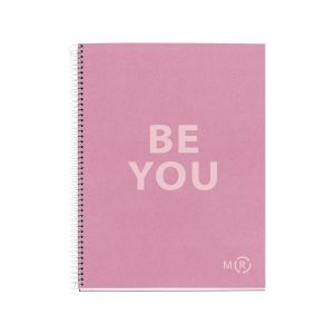 Špiralni zvezek, Miquelrius, A4, 80-listni, črtani, Be Eco, Pink