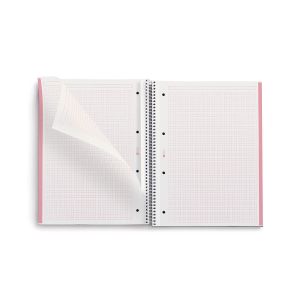 Špiralni zvezek, Miquelrius, A4, 80-listni, črtani, Be Eco, Pink