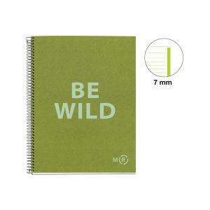 Špiralni zvezek, Miquelrius, A4, 80-listni, črtani, Be Eco, Pink