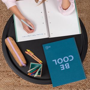 Špiralni zvezek, Miquelrius, A4, 80-listni, črtani, Be Eco, Pink