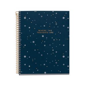Špiralni zvezek, Miquelrius, A5, 120-listni, karo, Thoughts, Midnight