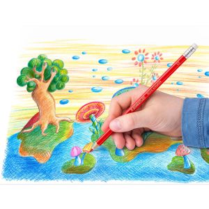 Barvice z radirko, Staedtler, Noris, 12 kos