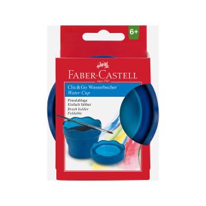 Gobelets à Eau Faber-Castell Click & Go - Lot De 2, Bleus, Télescopiques