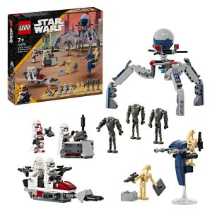 LEGO Star Wars 75372 Bojni paket Klonski bojevnik in Bojni droid