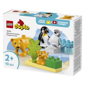 LEGO  Duplo Town 10442 Družine divjih živali  pingvini in levi