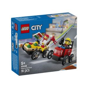 LEGO  City 60458 Paket dirkalnih vozil picopek proti gasilcu