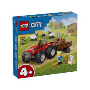 LEGO  City 60461 Rdeči kmetijski traktor s prikolico in ovčka