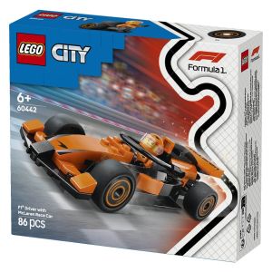 LEGO  City 60442 Voznik F1 z dirkalnikom McLaren