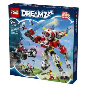 LEGO  DreamZzz 71497 Cooperjev robotski oklep tigra in Zerojev dirkalnik Hot Rod