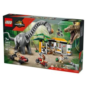 LEGO   Jurassic World 76973 Zasledovanje raptorja in titanozavra