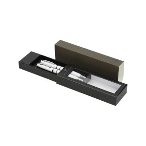 Set pisal TOLEDO, kemični in roler v darilni škatli, kovinski, bele barve